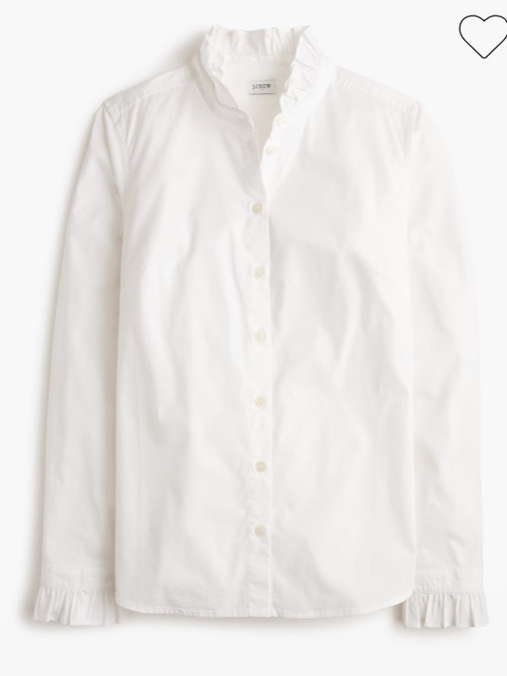 NWT J Crew Ruffly Button Up Top - Picture 4 of 7